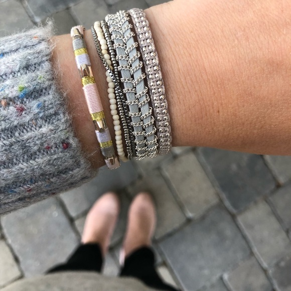 Stella & Dot Colorblock Cuff in Blush - Picture 4 of 4